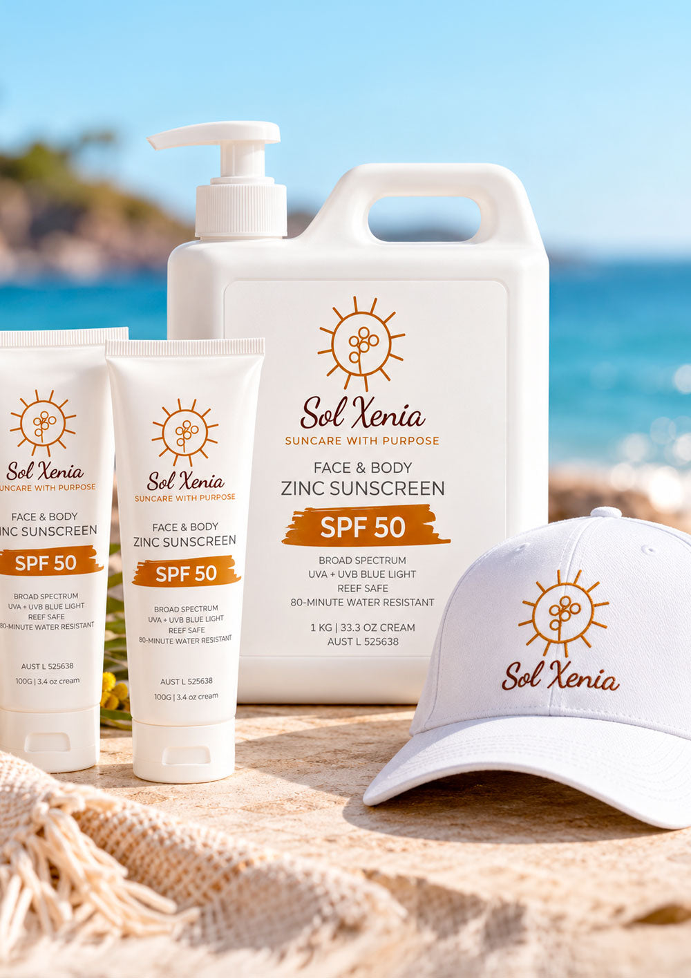 Face & Body Zinc Sunscreen SPF50 - BUNDLE