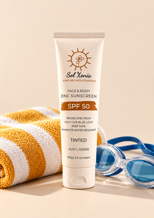 Face & Body Tinted Zinc Sunscreen SPF50