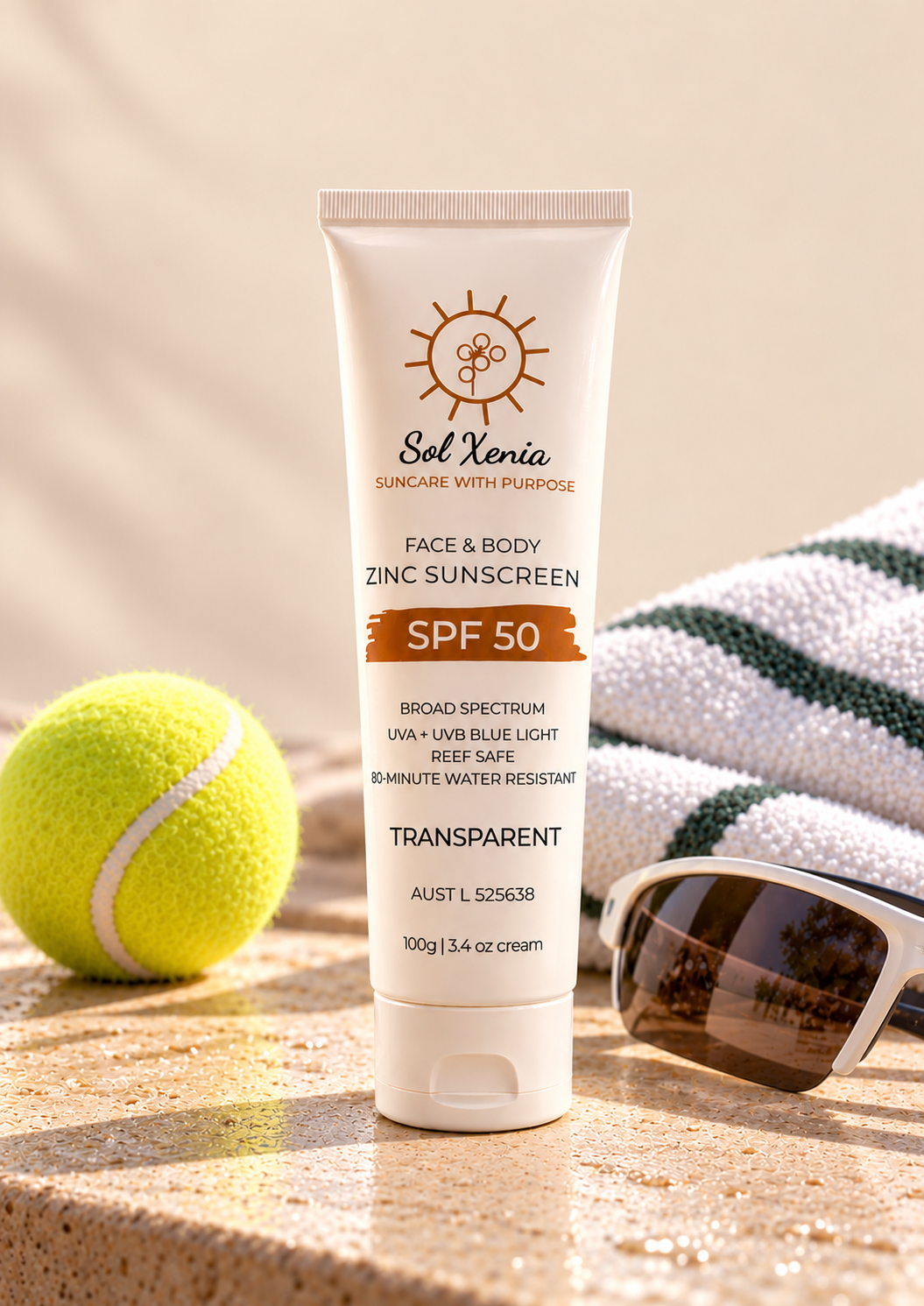 Face & Body Zinc Transparent Sunscreen SPF50